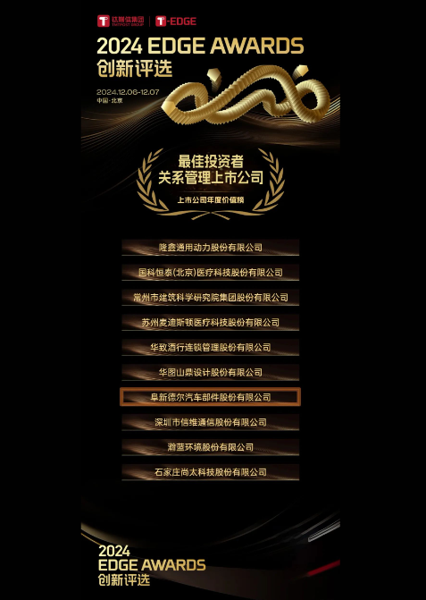 AG环亚集团股份获钛媒体集团2024年T-EDGE全球创新评选「最佳投资者关系管理上市公司」奖项(图2)
